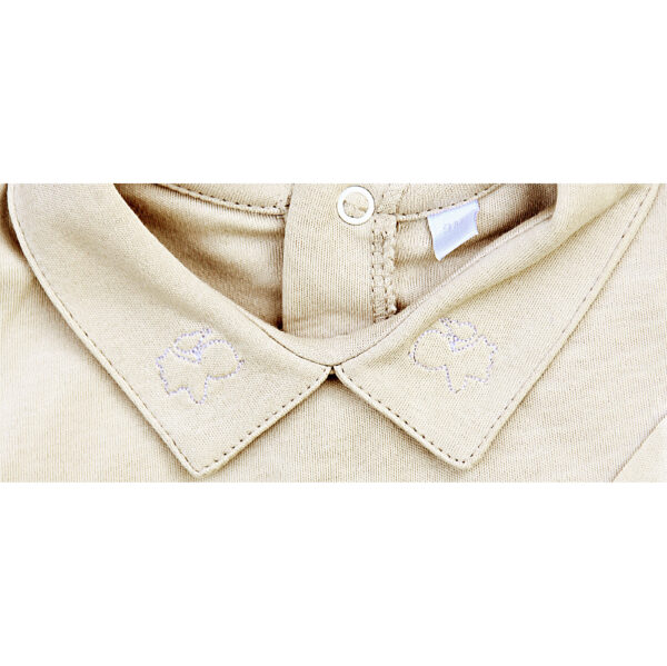 Love Angel embroidery newborn body SAND