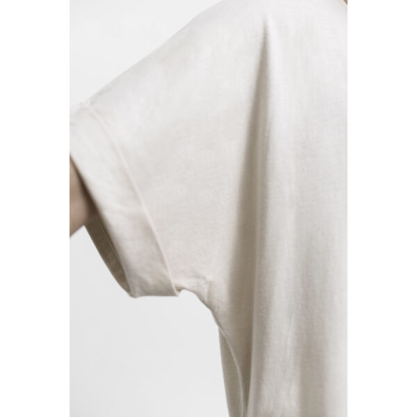 detail sleeve Maxi one size blouse top short sleeve tshirt organic pima cotton sustainable fashion ecofashion