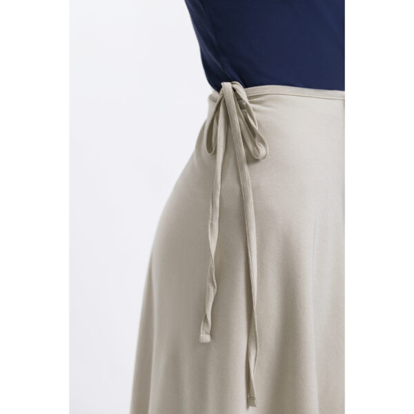 versatile Top skirt detail one size blouse top organic pima cotton sustainable fashion ecofashion sand natural