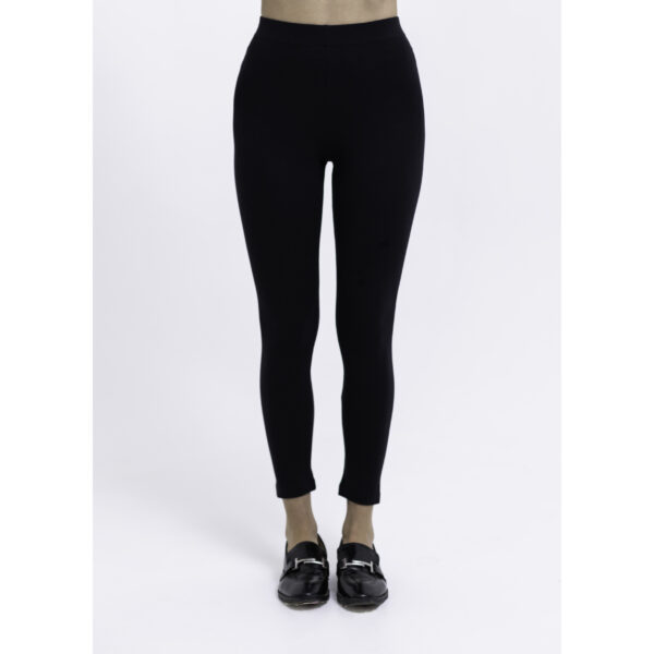 Long stretch leggins organic pima cotton sustainable fashion ecofashion black