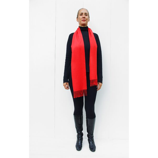 Scarf Baby alpaca Peru RED